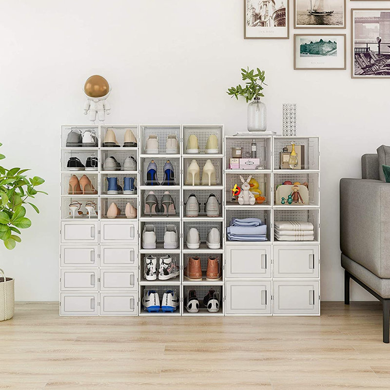 Boîte à chaussures pliable et empilable Waytrim