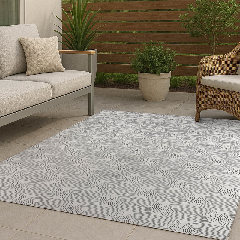 Tapis d'extérieur antidérapant Earthy Embrace, Rectangle 4pi x 6 pi
