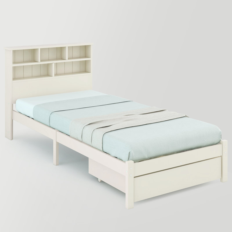 Wes UK Single - DE 90 X 190 Cm Solid Wood Storage Bed, 90 x 190cm