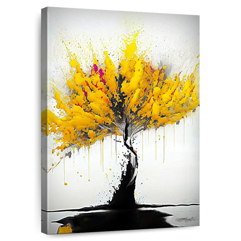 Arbre jaune Harnek, H 39 po x l 26 po