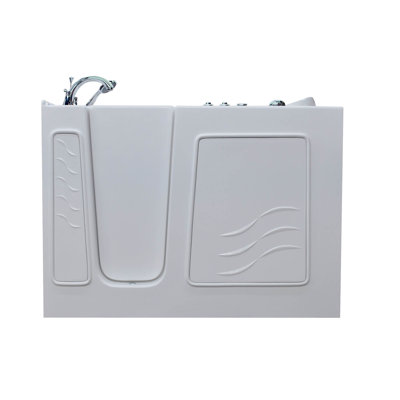 Bain tourbillon de 53 po x 30 po avec robinet, lumière, radiateur et siège intégré Ashton