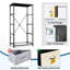 4 Drawer Dresser for Bedroom, Narrow Chest of Drawers, Wooden Top and Study Iron Frame 18"x37.5"-(WxH)