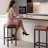 Counter Height Bar Stools Set of 2, 30 Inch Bar Stools for Kitchen Counter, Faux Leather Bar Stool, Brown-202484883-202484893