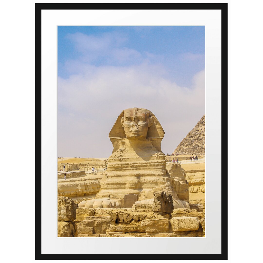 Gerahmtes Poster Große Sphinx von Gizeh