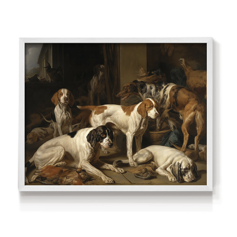 Faune - XCIX - Reproduction encadrée - Restickable, H 16 po x l 20 po, Blanc