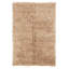 Tapis brun clair et crème à poil long tissé à la main Aalish Flokati-11843326
