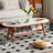 Log cream wind solid wood rock table