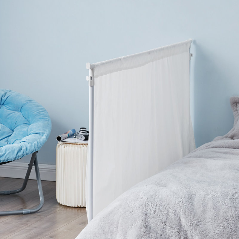 Cadre de rideau d'intimité extensible avec rideaux Don't Look at Me Basics de Nourettin, Blanc