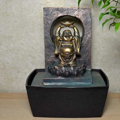 Blevins Weather Resistant Table Top Fountain with Light