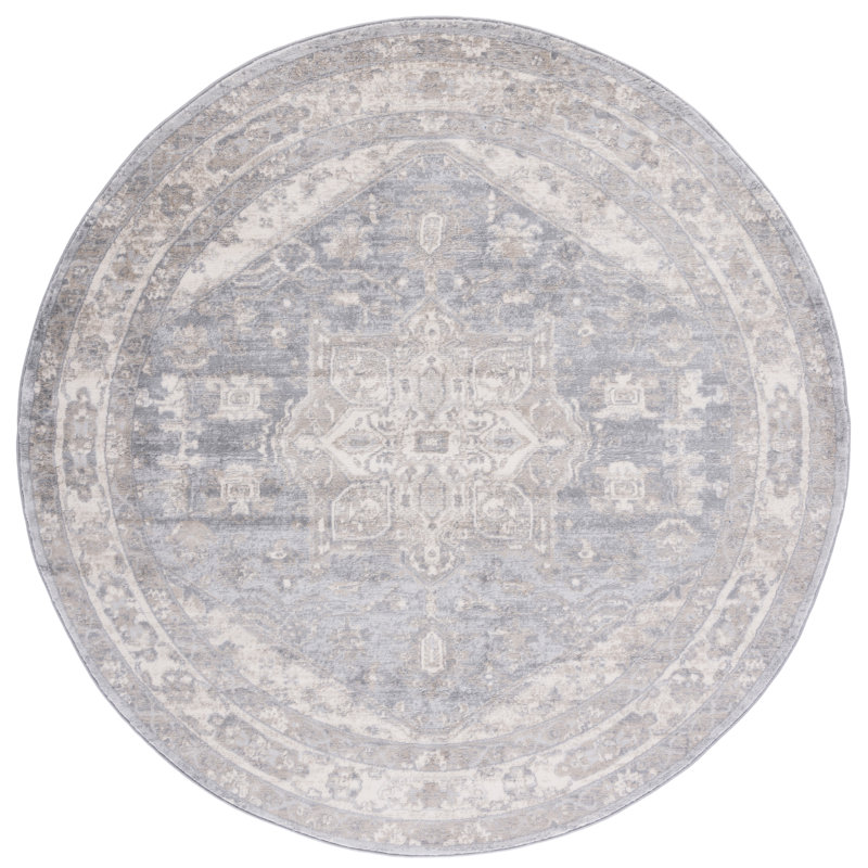 Helme Performance Oriental Rug, Round 6'7"