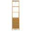 Armoire de salle de bain en bois massif l 16 po x H 63 po x P 13 po Pungoteague