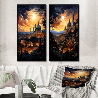 "Christianity Skyline The", 2 pièces sur toile