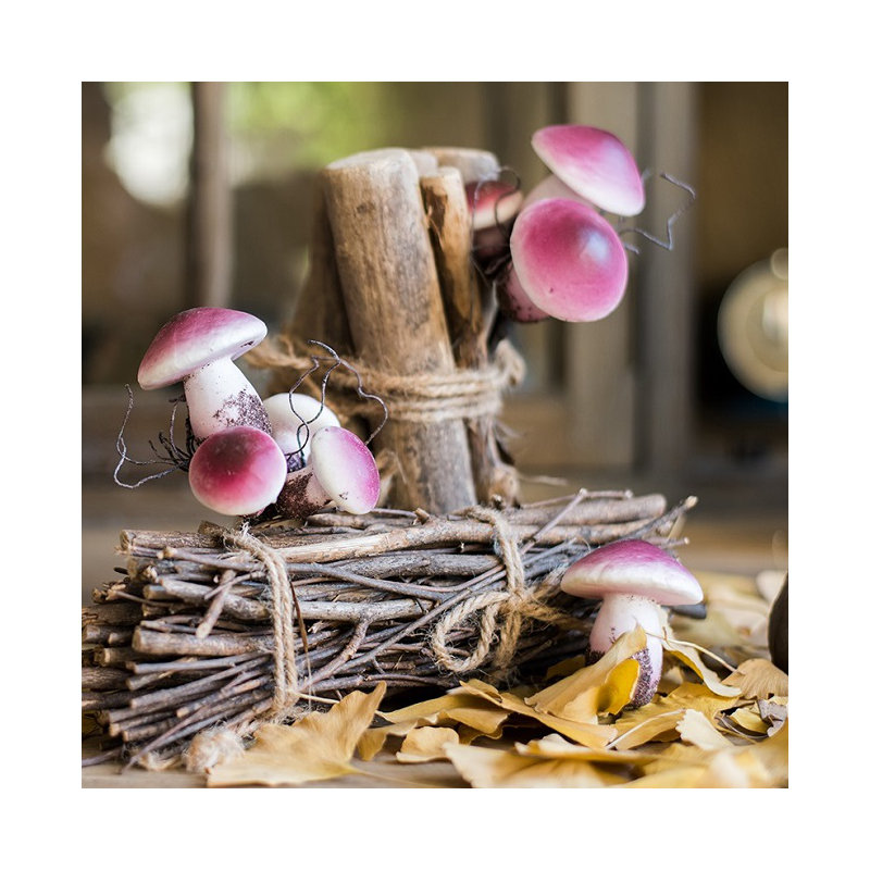 Station de travail artificielle champignon rustique, Mauve