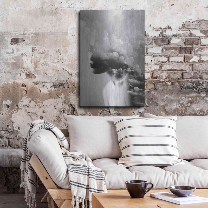 «Cloudy Mind» par Design Fabrikken par Latitude Run®, art mural en métal, H 36 po x l 24 po