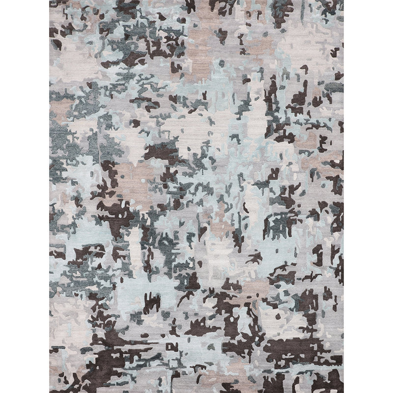 Abstract Area Rug, Rectangle 8'9" x 11'9"
