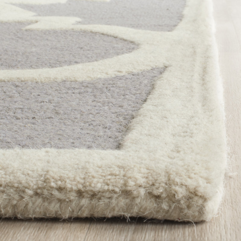 Keith Geometric Wool Hand Woven Area Rug, Rectangle 183 x 274 cm