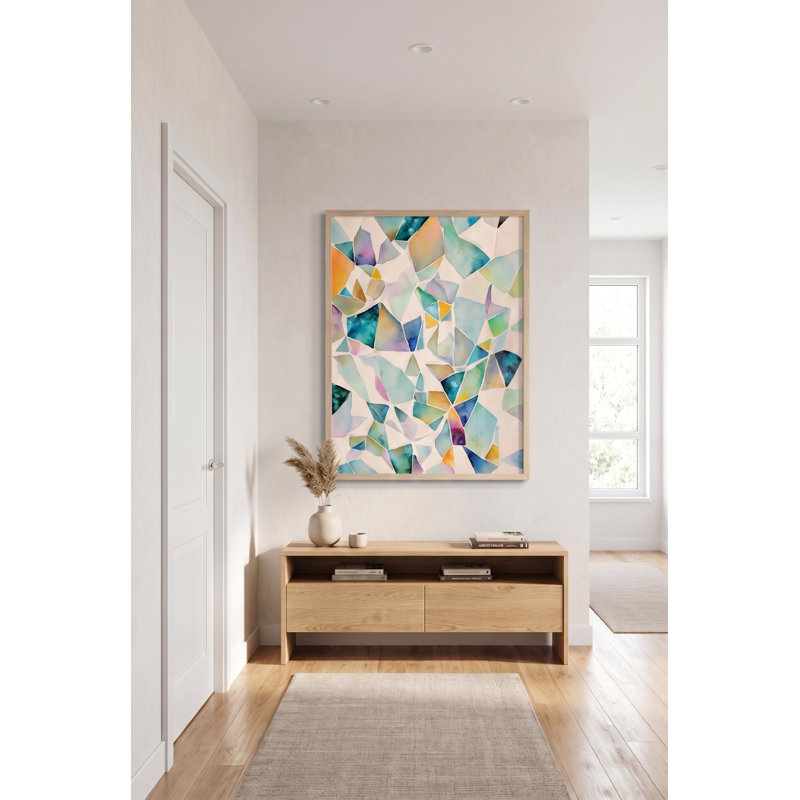 Vibrant Mosaic Fragments, 30" H x 40" W