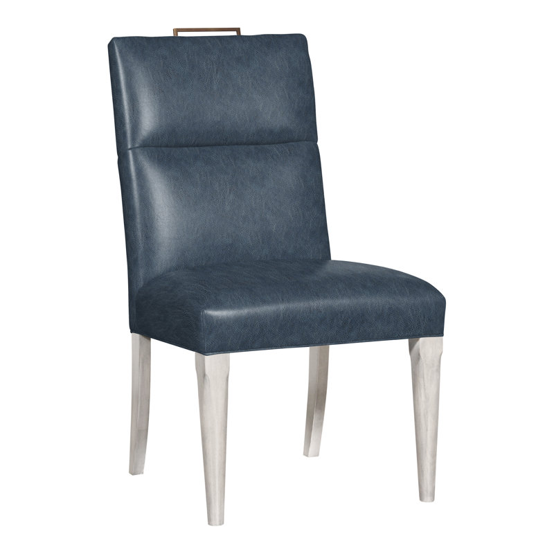 Brattle Road By Thom Filicia 20'' H Upholstered Side Chair, Saloon Jeans, Casa Blanca