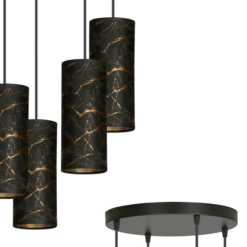 Sutter 4 - Light Cluster Pendant, Black