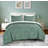 Denise Geometric Waffle Textured Clip Jacquard Bed in a Bag Comforter Set-99064015