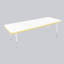 Table rectangulaire d'activités thermofusionnées avec pieds réglables et pivotants standard-113909076-113909074