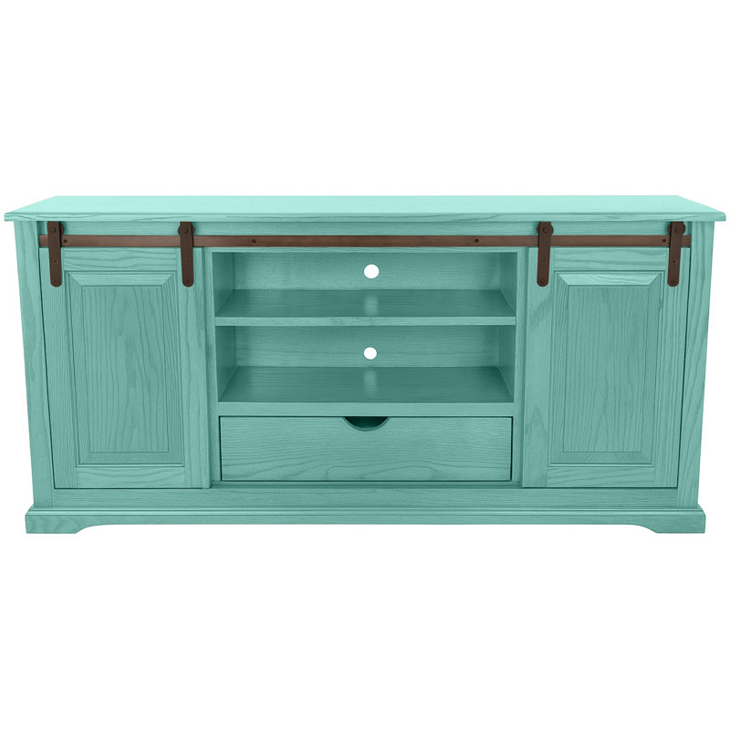 Meuble télé 60 po, Fiesta turquoise, H 32 po x L 18 po x l 60 po