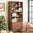 71" Tall Bookshelf With Storage Cabinet-560903132-792355834