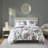 Mauve Floral Bedding Set, Soft Microfiber Comforter With Sheets