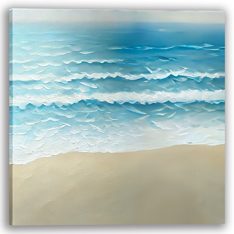 «Gentle Ocean Ripples», art mural sur toile tendue, H 30 po x l 30 po x P 1,5 po