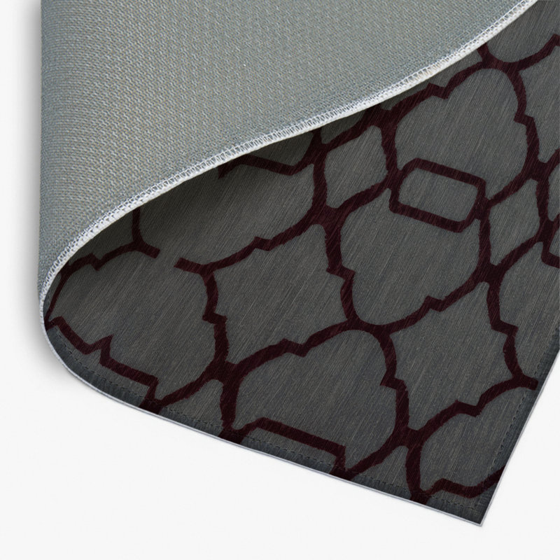 Tapis noir intérieur et extérieur Trellis, Rectangulaire 8 pi x 10 pi