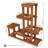 Turnbridge 7-Tier Brown Meranti Wood Outdoor Plant Stand