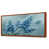 Toile avec cadre flottant brun