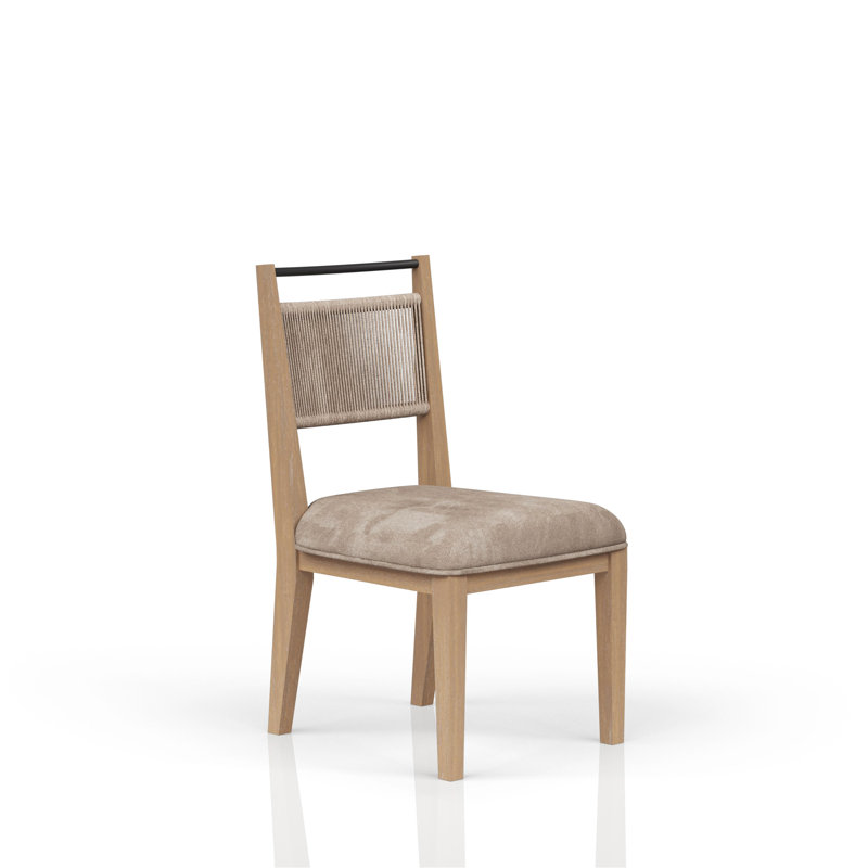 Ensemble de 2 chaises carrées / caramel, 3, Brun