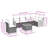 Vidaxl Garden Sofa Set Black, Cream White