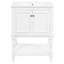 Meuble-lavabo de 24 pouces avec lavabo en céramique ultrabrillante, esthétique rétro, fonction de déversement, rangement intelligent de style classique et moderne de luxe, tablette ouverte pour un accès rapide aux articles de toilette, intimité fermée-130058331