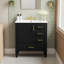 Meuble-lavabo 30 po avec lavabo en céramique - Porte à fermeture douce et 3 tiroirs-1415398272