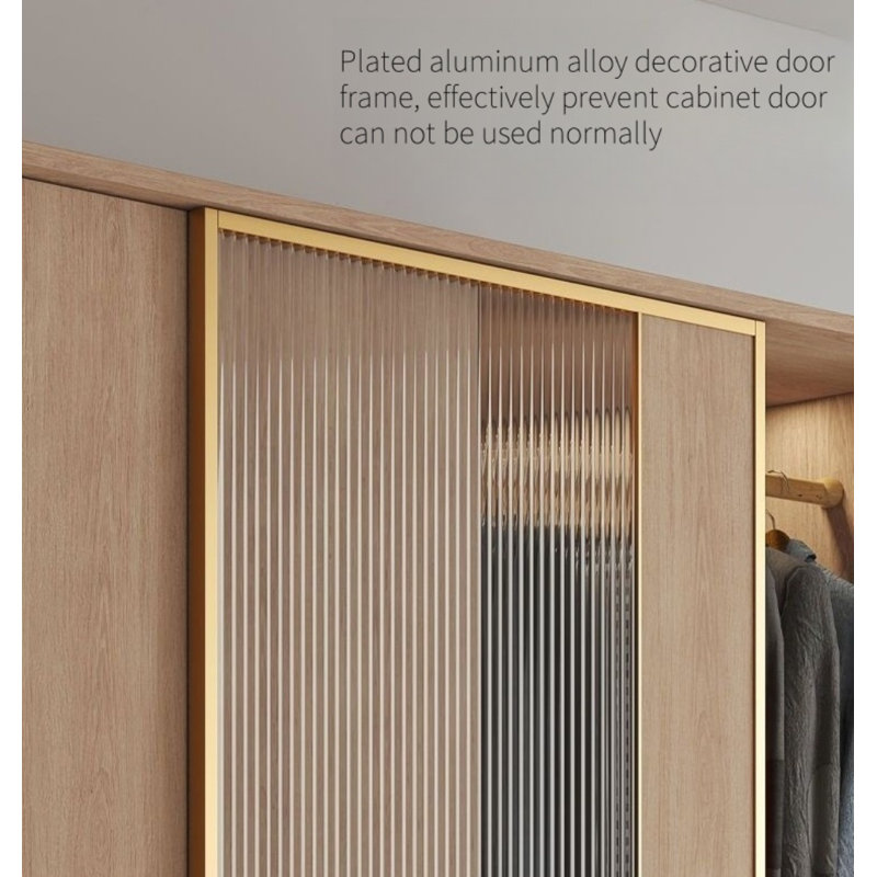 Light Luxury Senior Wardrobe, 102'' H x 55'' W x 24'' D
