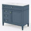 Meuble-lavabo moderne 36 po avec lavabo supérieur