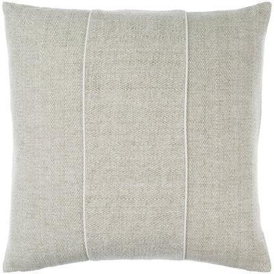Stitched Linen Striped Linen Reversible Pillow Cover