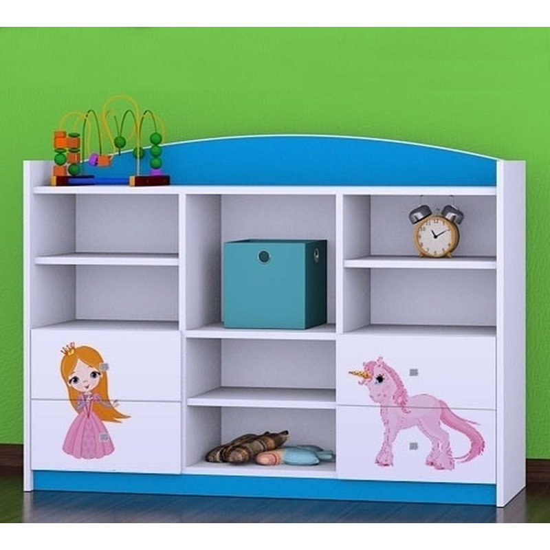 Bianca 92cm H X 129cm W Kids Cube, Blue
