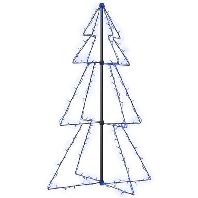 Christmas Cone Tree Artificial Xmas Tree with LEDs Christmas Lighting