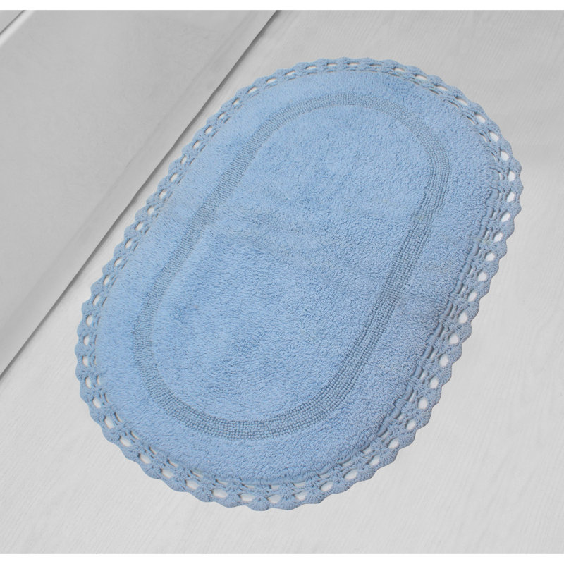 Tapis de bain doux, bleu, l 24 po x L 40 po