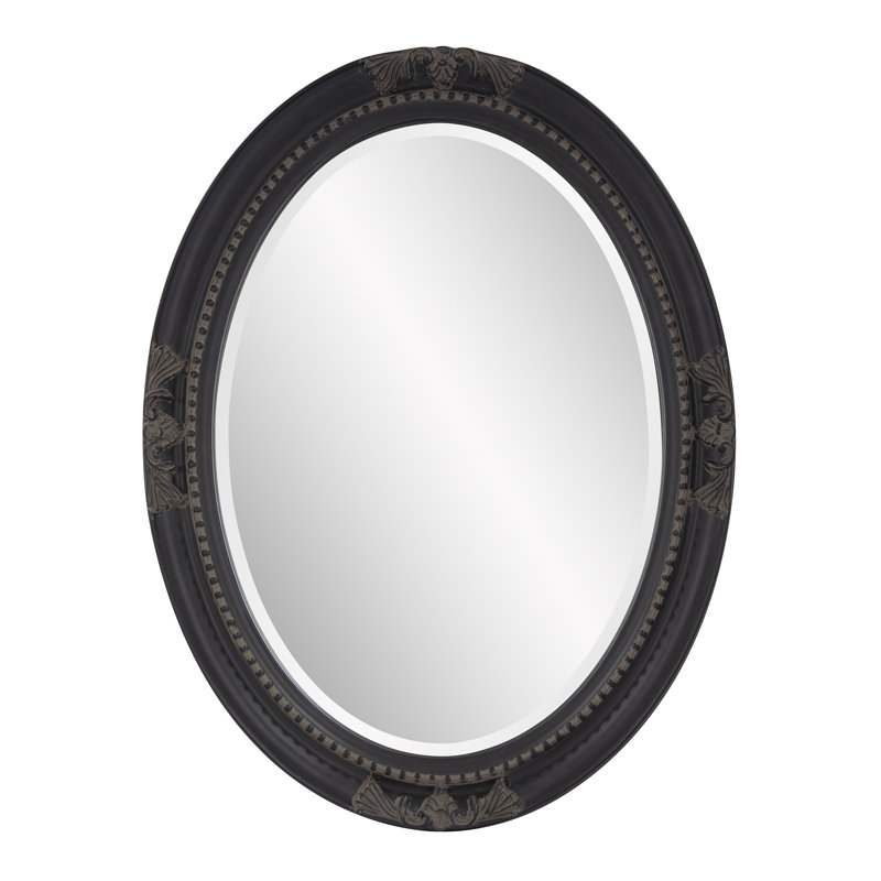 Traditional Beveled Wall and Accent Mirror, Black