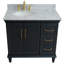 Ensemble de meuble-lavabo simple 37 po Linslade-333045590