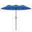 Parasol de patio à double face Outsunny, grand parasol de marché extérieur de 9,5 pi avec inclinaison à bouton-poussoir et manivelle, 3 bouches d'aération et 12 nervures pour le jardin, la terrasse, la piscine et le bleu marine-1580836840-1605889710