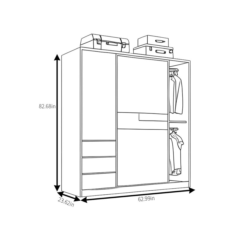 Kiska, 83" H x 63" W x 24" D