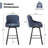 Versatile 26-Inch Upholstered Counter Stools - Ideal for Kitchen Islands and Home Bars-119629332