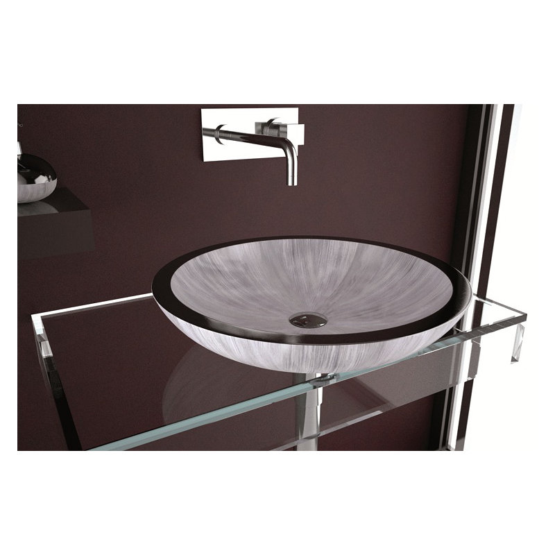19.7'' L Bathroom Sink, White Silver