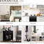 Armoire de rangement - Buffet avec double porte vitrée et tablettes réglables pour une verrerie d'organisation à domicile efficace
