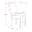 L'ensemble de 3 pièces de table de salle à manger moderne comprend une table carrée en bois et 2 chaises Parson rembourrées en tissu beige clair, lin blanc-1619815900-1689694928-1689694929